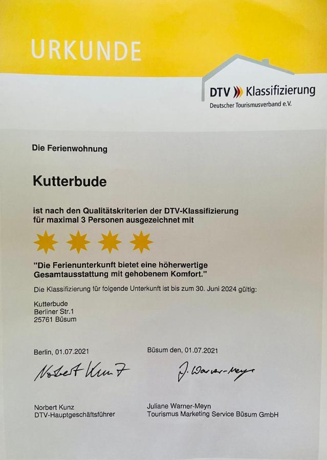 Kutterbude Buesum - Bude I Exteriör bild